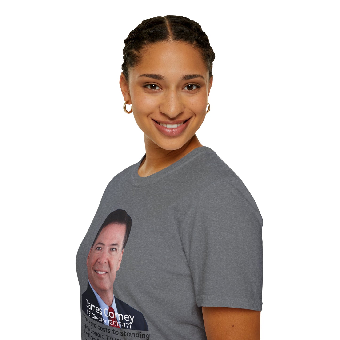 James Comey RESIST — Abuse of Power Protest T-Shirt – Graphite Heather