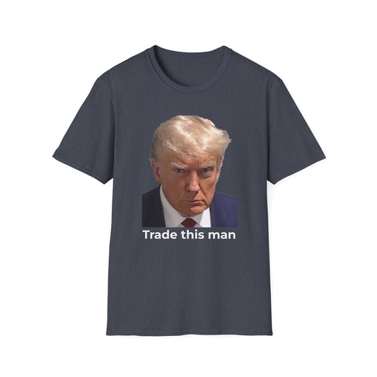 Let’s Make a Deal – Trump vs. Zelenskyy Two-Sided Political Satire Tee – Heather Navy Edition
