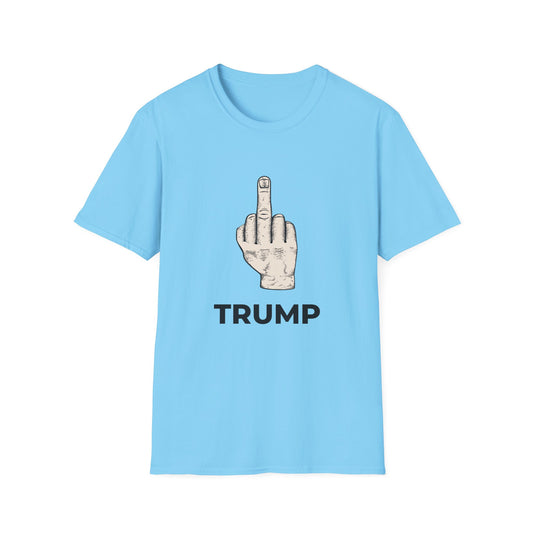 Flipping Off Tyranny: The First Amendment Speaks — Two-Sided SKY BLUE Statement Tee