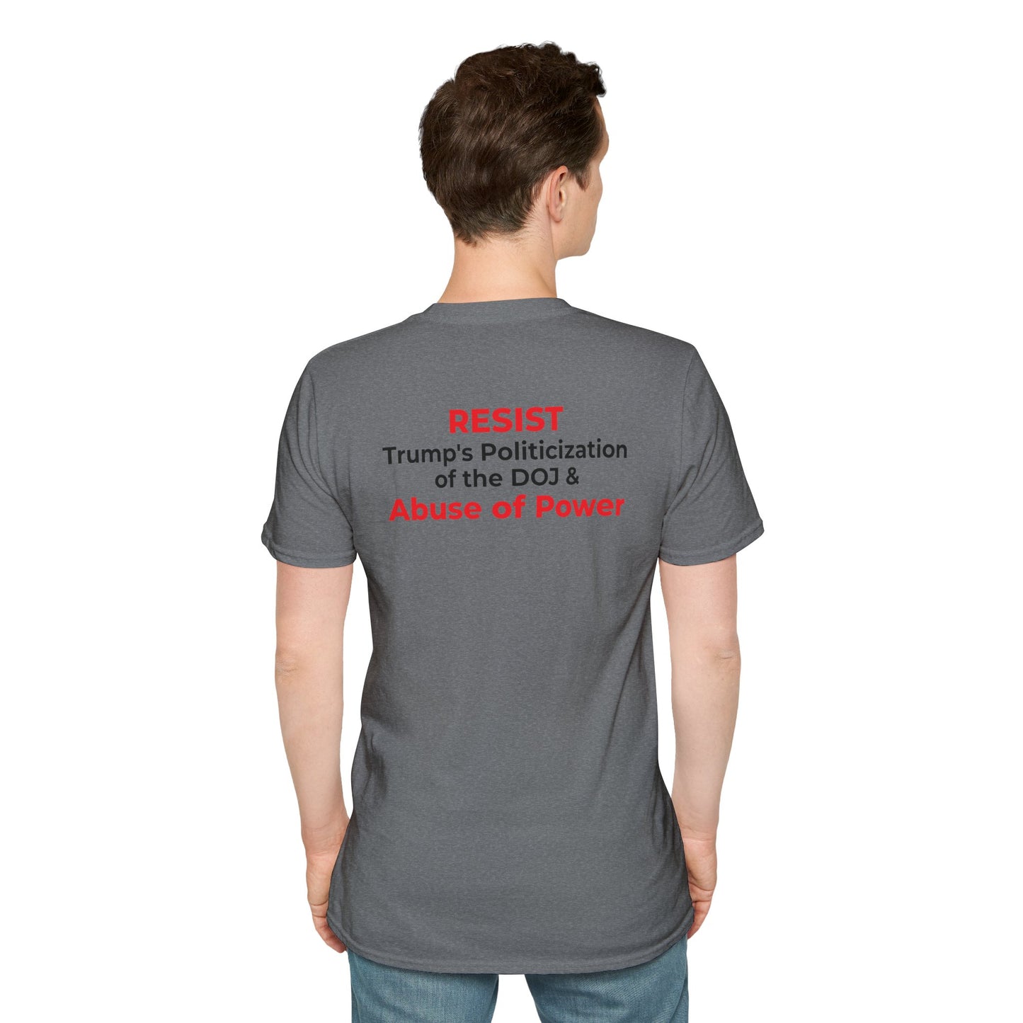 James Comey RESIST — Abuse of Power Protest T-Shirt – Graphite Heather