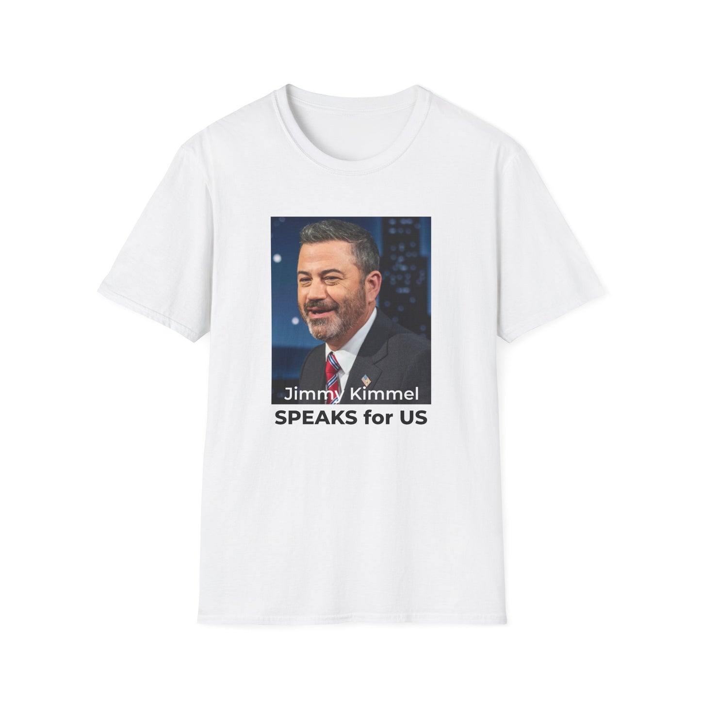 Jimmy Kimmel Free Speech T-Shirt – First Amendment Protest Tee (Double-Sided)